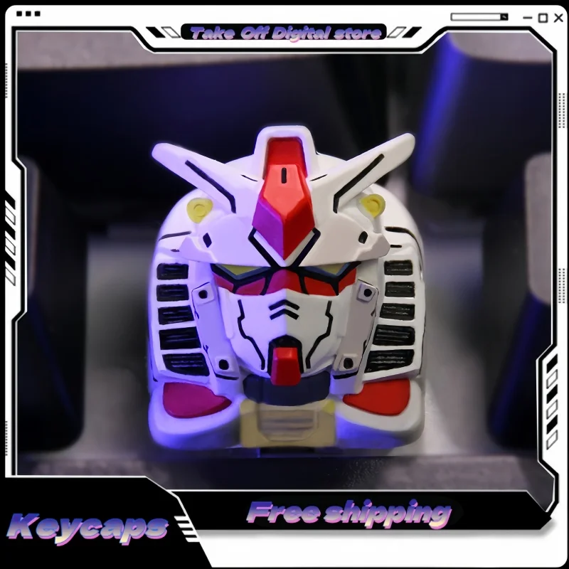 Креативные механические колпачки для клавиш в стиле Mech материал из смолы