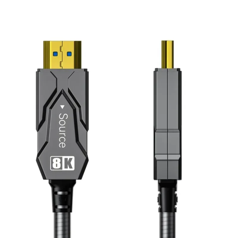 DTECH Высокоскоростной 4K 8K HDMI-HDMI TV Cabo 30 м Новый дизайн Бронированные оптоволоконные