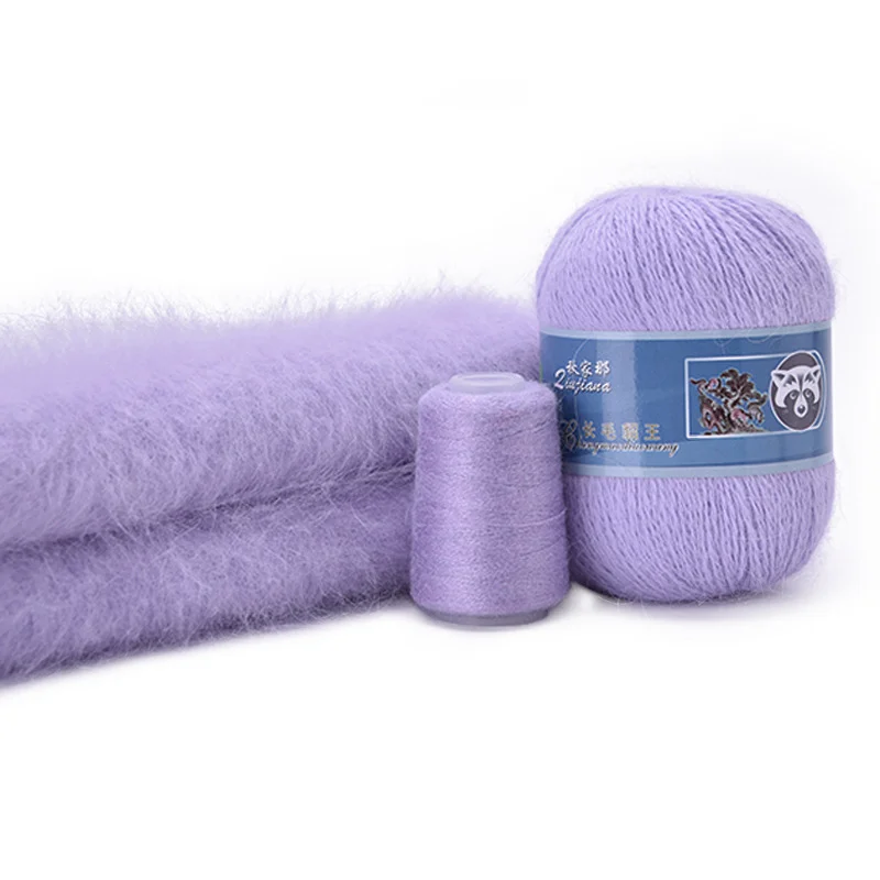 

50+20g/Set Long Plush Mink Cashmere Yarn Anti-pilling Fine Quality Hand-Knitting Thread DIY Cardigan Scarf Suitable for Woman
