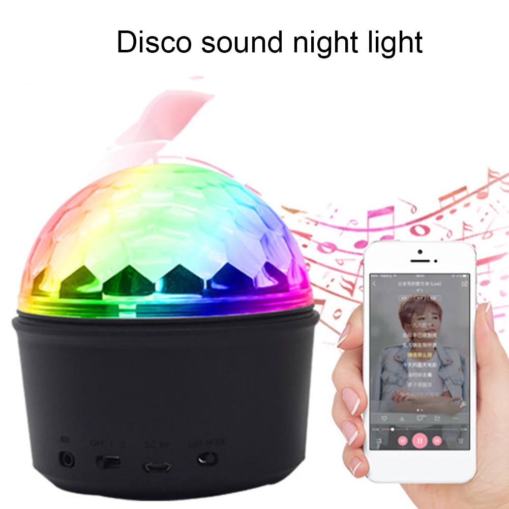

Audio Disco Projection Lights Bedside Remote Control Sensor Lamp Night Club Crystal Bluetooth-compatible Projector Nightlight