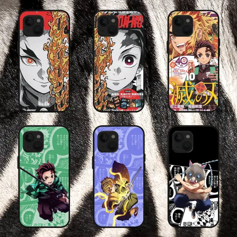 

Demon Slayer Anime Phone Case For iPhone 11 12 Mini 13 14 Pro XS Max X 8 7 6s Plus SE XR Shell