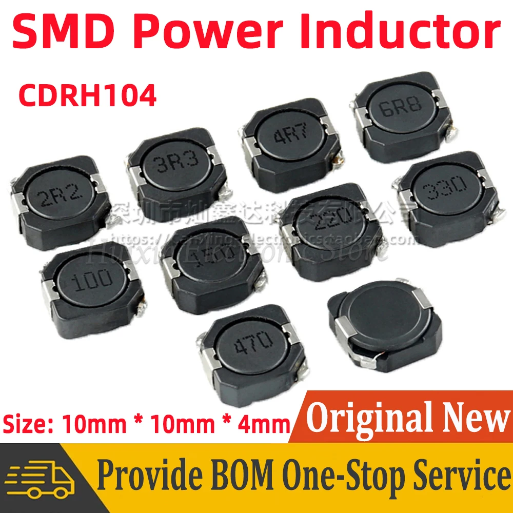 10 шт. CDRH104R CDRH104 защитный индуктор питания индуктивность режима SMD 2 мкГн 22 4 7 15 33 100 47