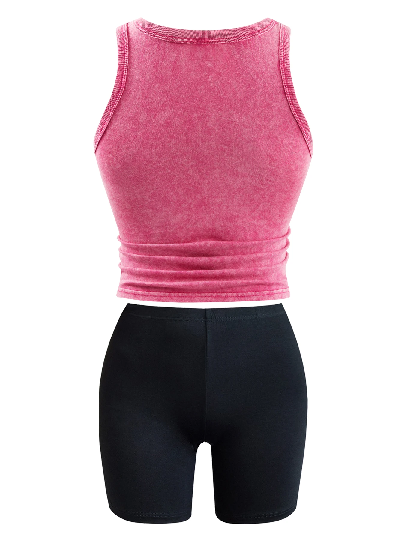 HAMPSON LANQE Женский спортивный сет из хлопка с мультяшными принтами