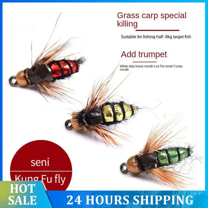 

Искусственная плавающая приманка, Реалистичная кунг-фу, маленькая муха, бионическая приманка, аксессуары для рыбы, крючок для нахлыста, искусственная приманка, рыболовные приманки, высокая имитация