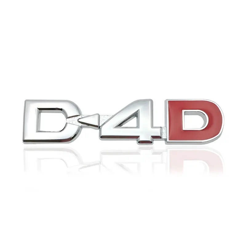 Для TOYOTA Camry Highlander Yaris Corolla Hilux автомобильные аксессуары 3D металлический логотип D4D