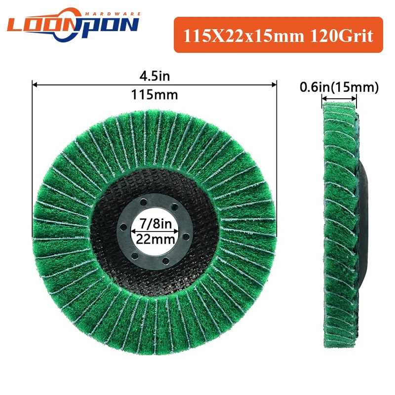 

Диск шлифовальный нейлоновый для угловой шлифовальной машины, 4,5 дюйма, 115 мм, 1-10 шт.