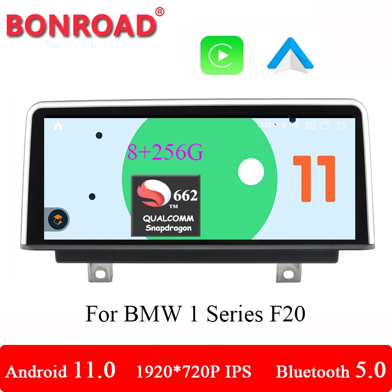 

Bonroad 8+256G Android 11.0Car Radio Multimedia Player For BMW 1 Series F20 F21NBT Unit Steoro Autoradio Navigation 4G LTE