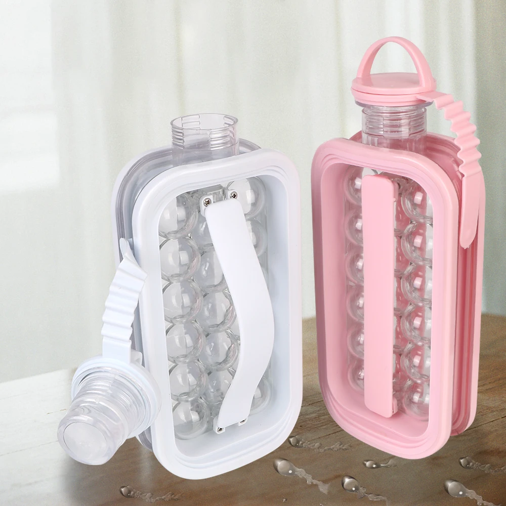 

Чайник для хоккея с шайбой, креативная форма для кубика льда, устройство для приготовления шариков с шайбой, 17 косточек, портативная бутылка...