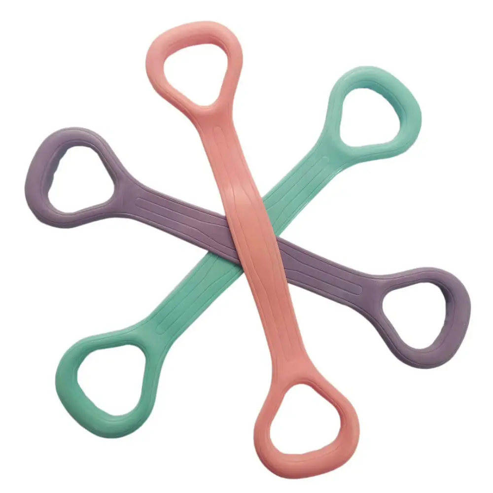 

Yoga Resistance Portable Fitness Bands 8 Word Chest Expander Resistance Rubber Elastic Muscle TPR Exercise Training Tubing