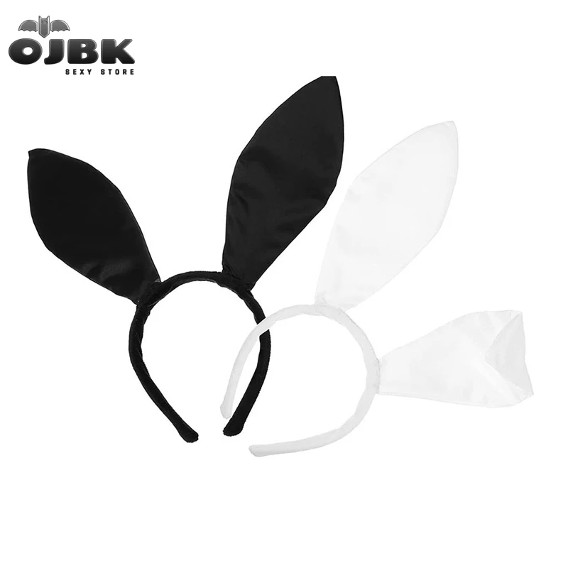 

OJBK Sexy Bunny Ears Headband Easter Halloween Cosplay Props Kawaii Rabbit Hair Hoop Realistic Animal Ear Girls Hair Accessories