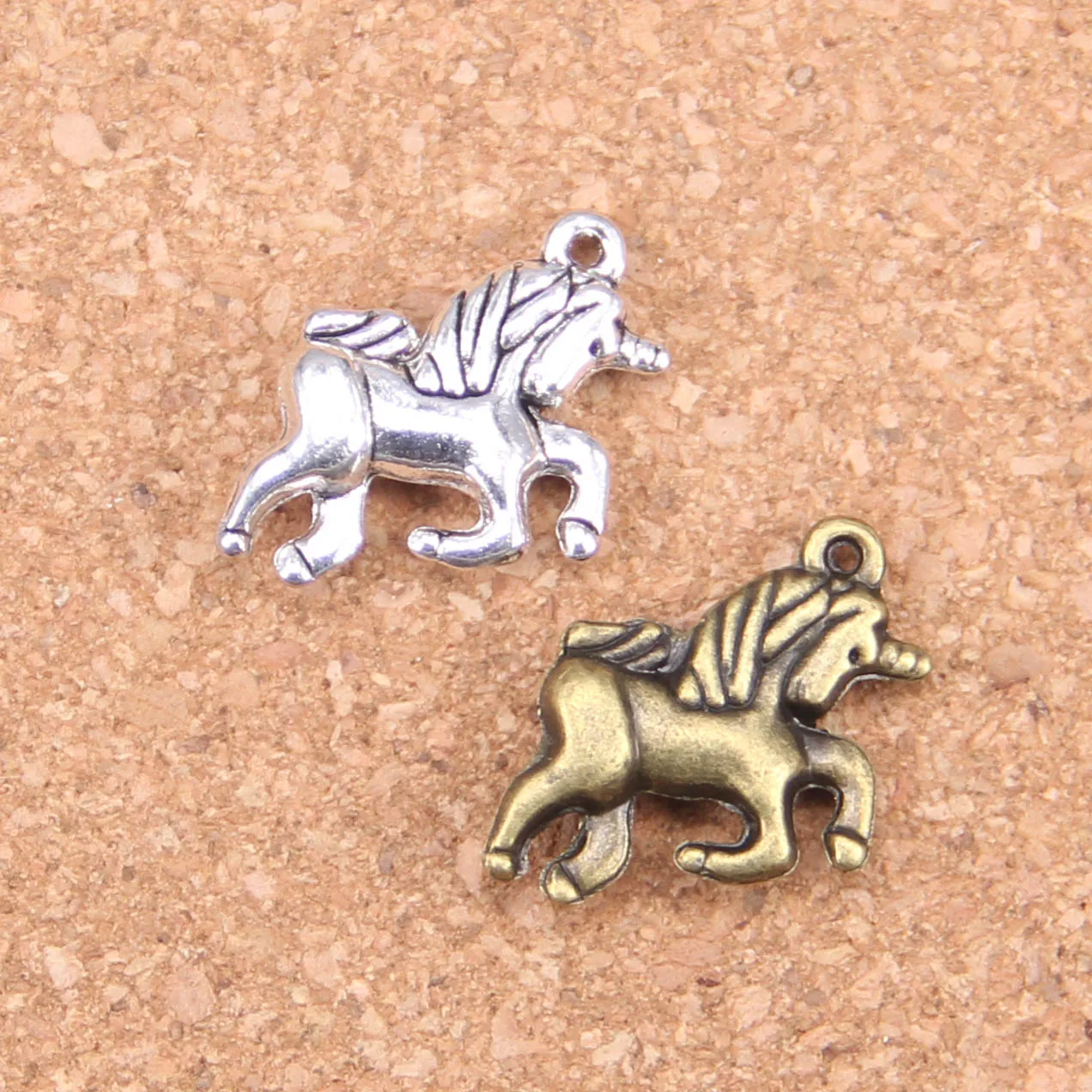 

54pcs Charms horse unicorn 19x16mm Antique Pendants,Vintage Tibetan Silver Jewelry,DIY for bracelet necklace