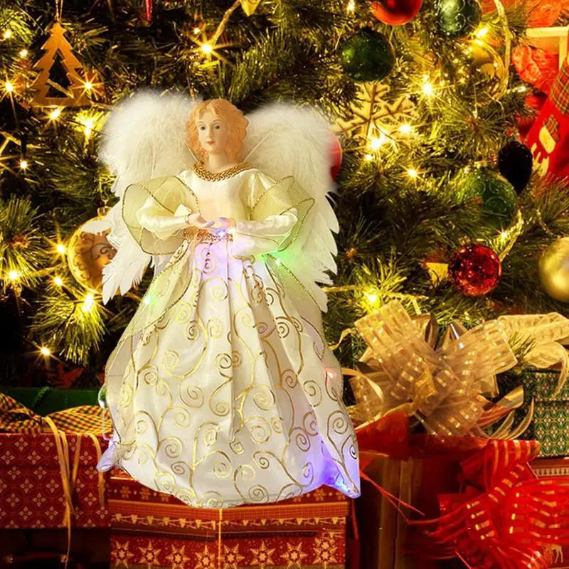 

Christmas Angel Dolls Home Decor New Year Noel Christmas Tree Ornaments Angel Navidad Table Decoration Kids New Year Gift Natale