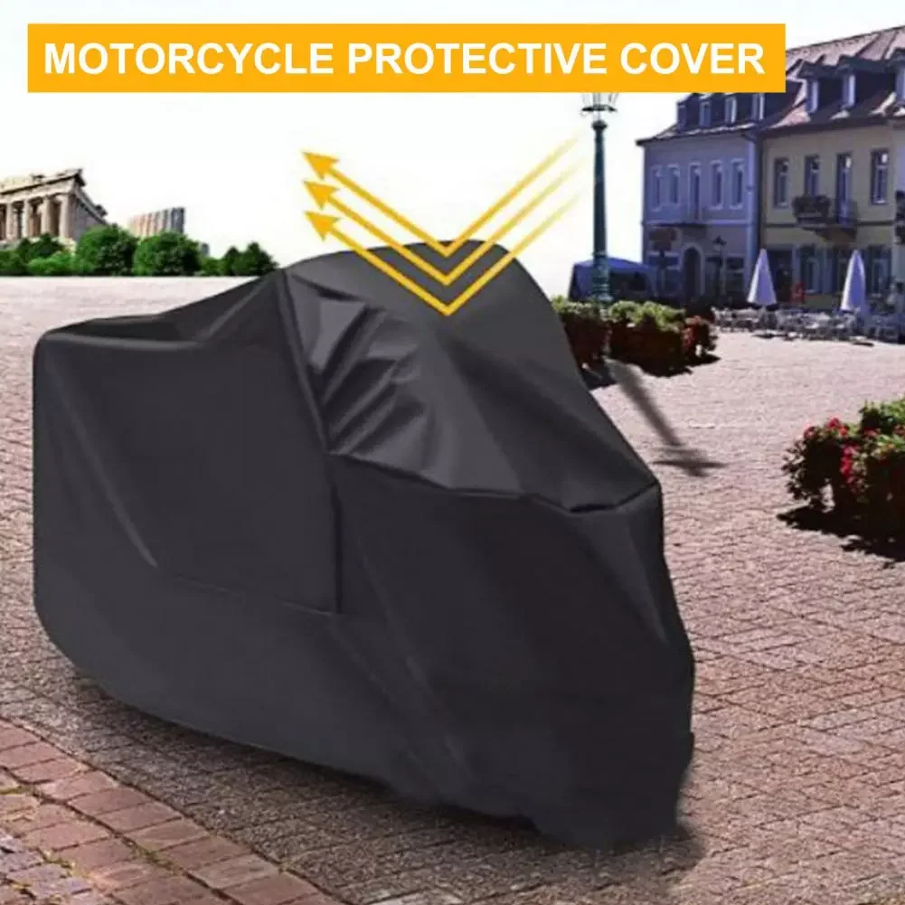 New 210T Black Design Waterproof Motorcycle Covers Motors Dust Rain Snow UV Protector Cover Indoor Outdoor M L XL XXL enlarge