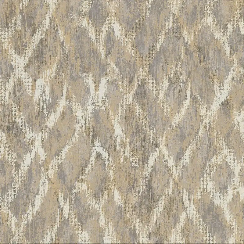 

Brewster Bunter Taupe Distressed Geometric Wallpaper