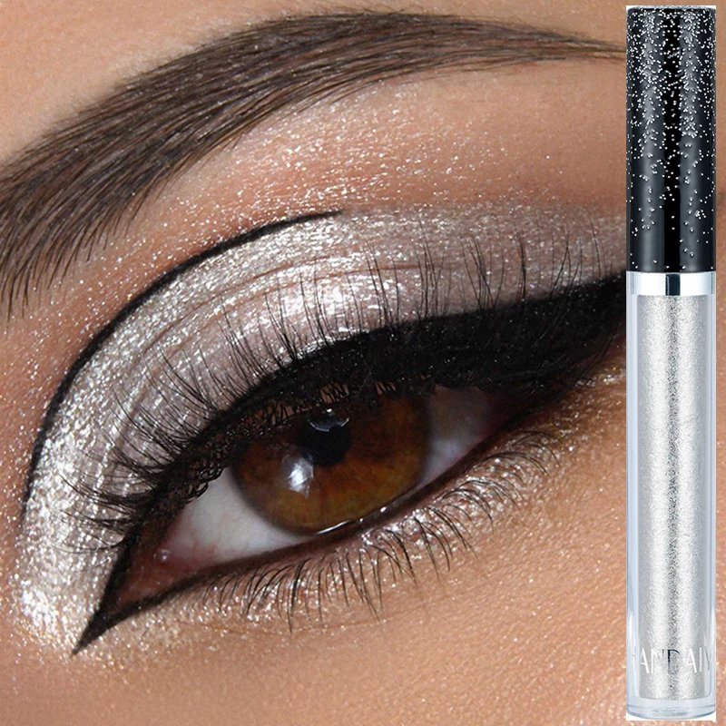 

HANDAIYAN Liquid Eyeshadow Metallic Diamond Shiny Eye Liner Pen Giltter Eyeshadow Palette Lasting Shimmer Brighten Cosmetics