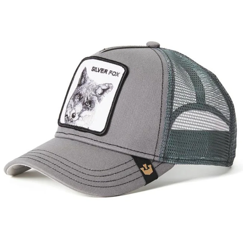 Фото Goorin Bros Livestock farm Trucker Mesh бейсболка Серый волк, горилла, орел Мужская кепка в стиле Snapback в стиле хип-хоп №3