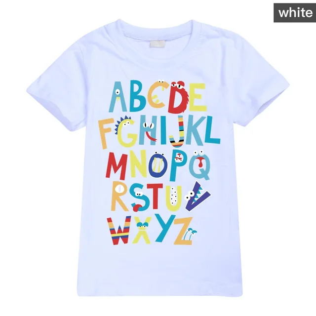 Children Sports Tees Clothing Alphabet Lore Game Kids Cosplay T-Shirt Girls Boys Short Sleeve Summer Tops Clothes Tshirts 2