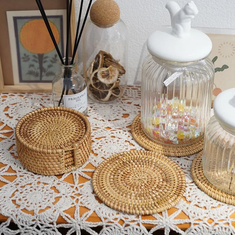 

1 шт. коврик для подставки, подставки для кухонного стола, подставка из ротанга, коврики для чашек, коврик для вкладышей, изоляционный коврик,...