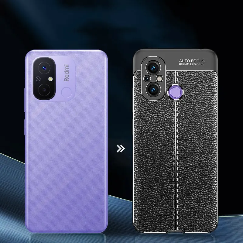 For Redmi 12C Case For Xiaomi Redmi 12C 10C 10A Cover Shockproof TPU Soft Leather Phone Funda Shell Bumper For Redmi 12C