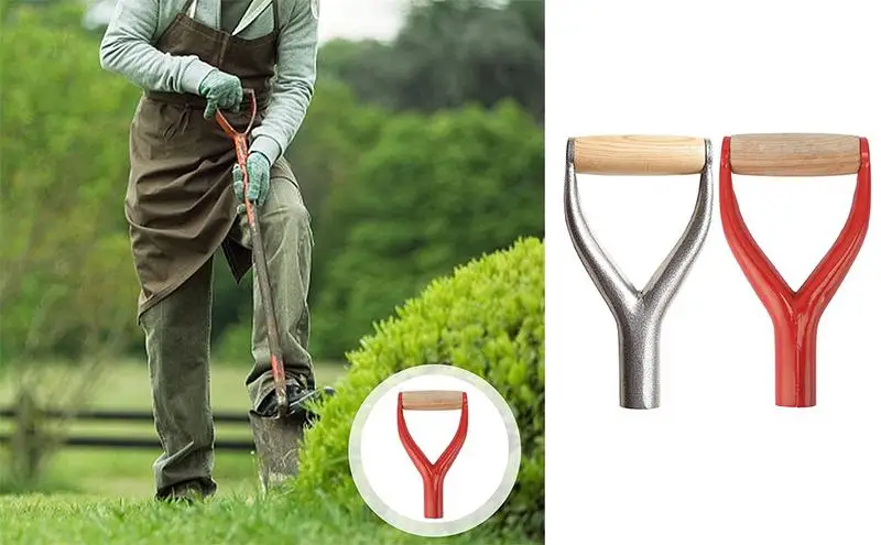 

Сменная ручка для лопаты, металлическая, деревянная, антикоррозийная, сменная деталь, надежная, стабильная ручка для лопаты, ручка для лопатки