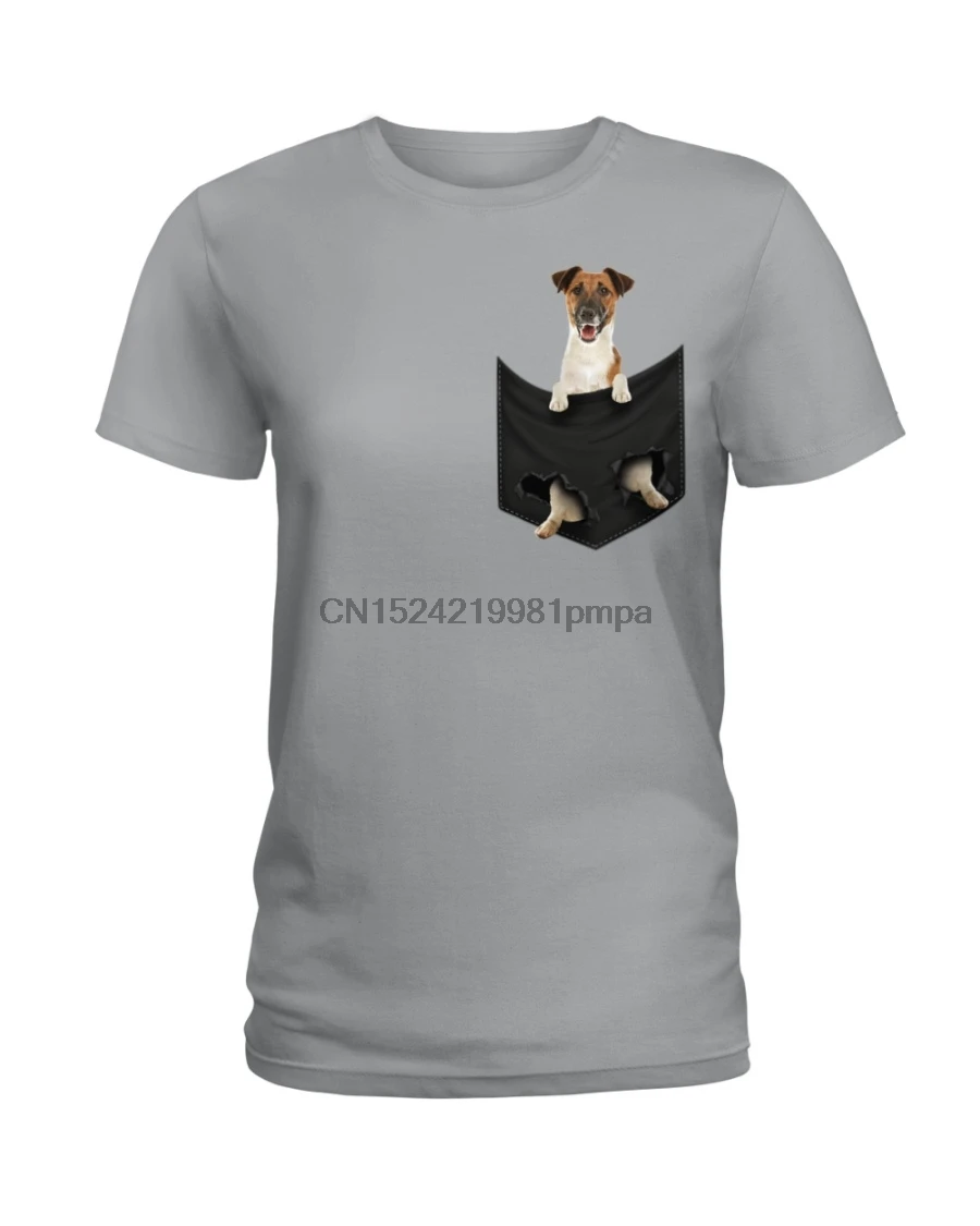 Мужская футболка SMOOTH FOX TERRIER - POCKET(20) женские и мужские футболки |