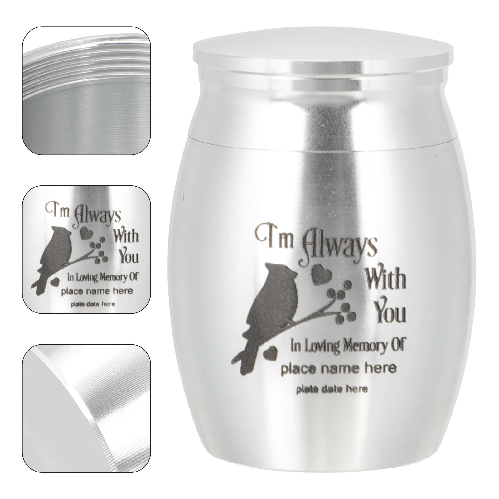 

Urn Cremation Box Tank Pet Bird Cremated Dog Casket Parrot Cat Cinerary Keepsake Funeral Mini Urns Ash Metal Ceramic Storage