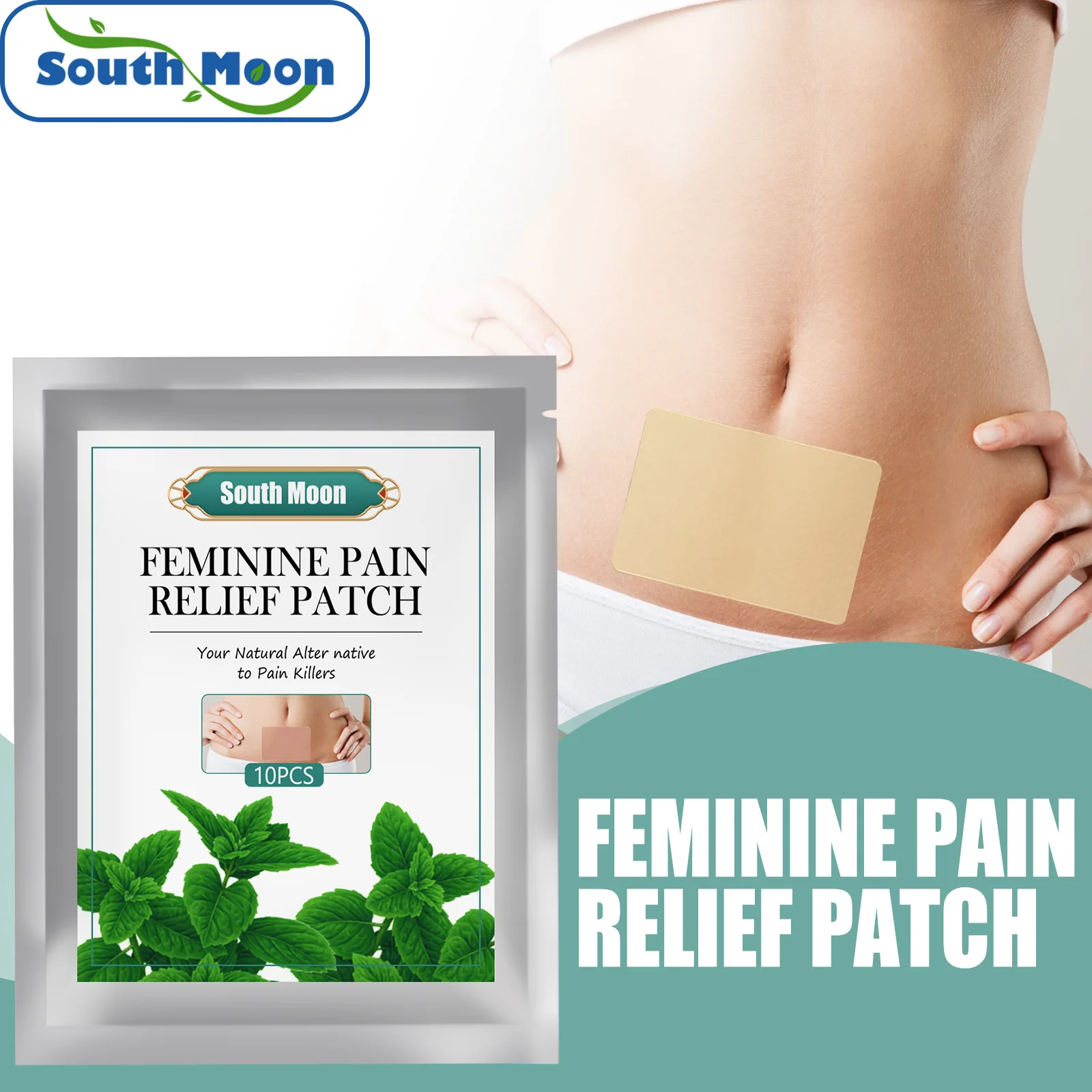 

South Moon Dysmenorrhea Pain Relieving Patch Heat Bod Warmer Stick Palace Cold Cramp Women Period Menalgia Menstrual 30g