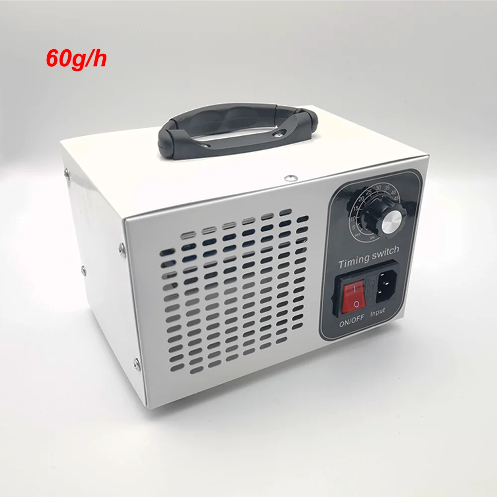 

Генератор озона большой емкости, 60 г, промышленный генератор озона, очиститель воздуха, подходит для комнат, дым для домашних животных и автомобилей