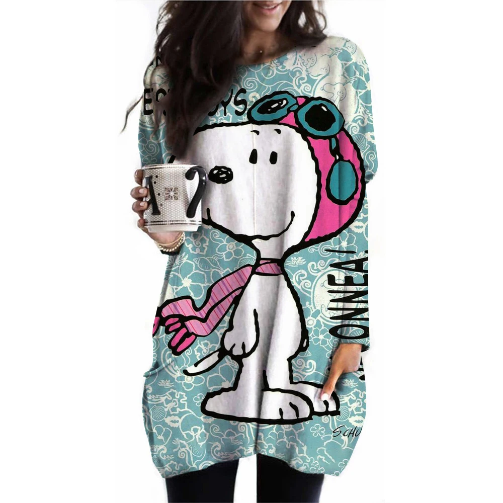 Женская Повседневная футболка с длинным рукавом и круглым вырезом