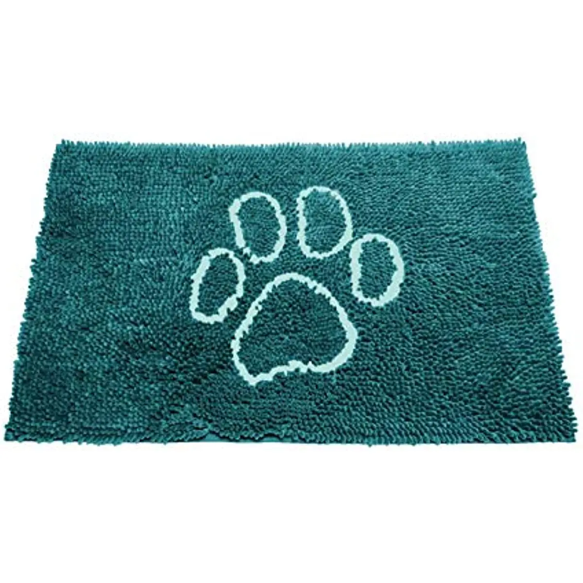 

Dog Gone Smart Dirty Dog Microfiber Doormat, Super Absorbent Machine Washable with Non-Slip Backing, Medium, Petrol