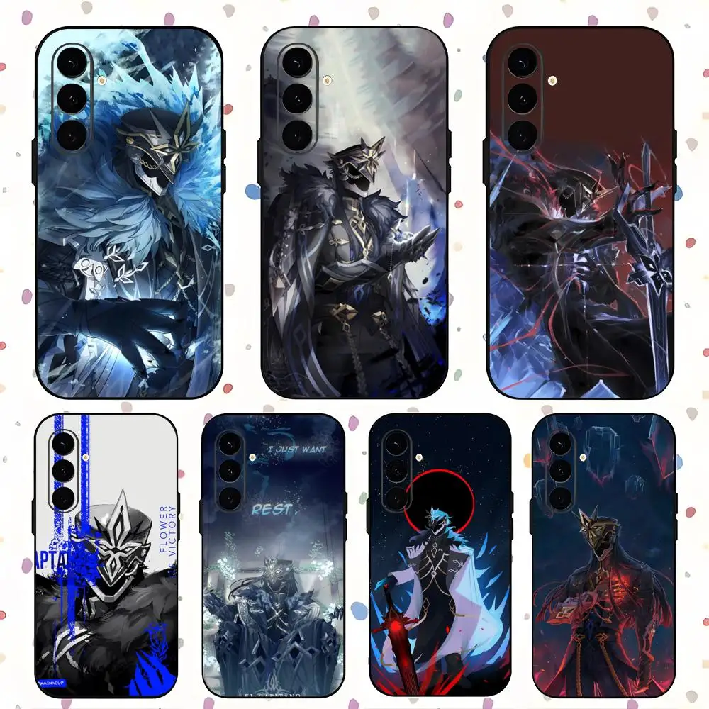 Фото Чехол для телефона Capitano Genshin Impact Cool для Samsung Galaxy S25 S24 S23 S22 S21 S20 Plus Ultra Note20, мягкий черный №1