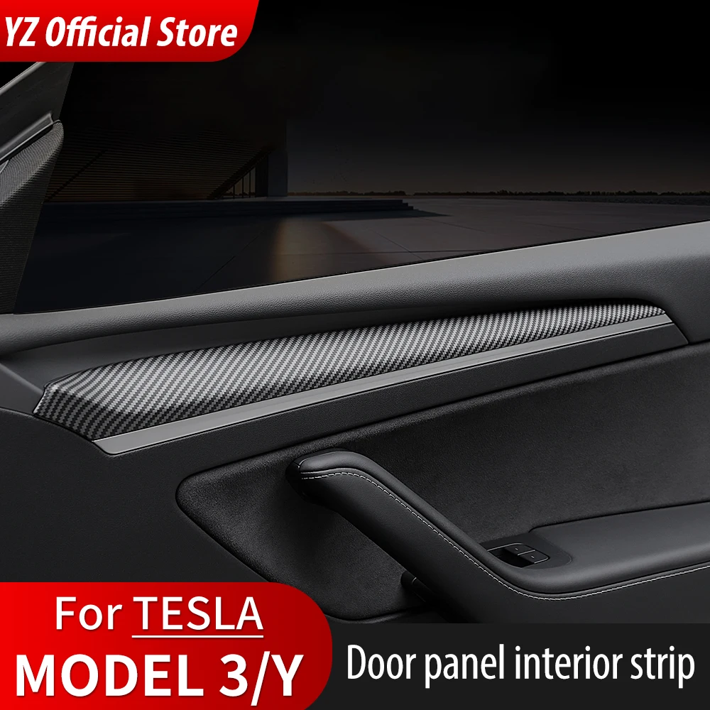

Наклейка на панель приборной панели YZ для Tesla Model 3 Y, Аксессуары для модификации лицевой панели из АБС-пластика