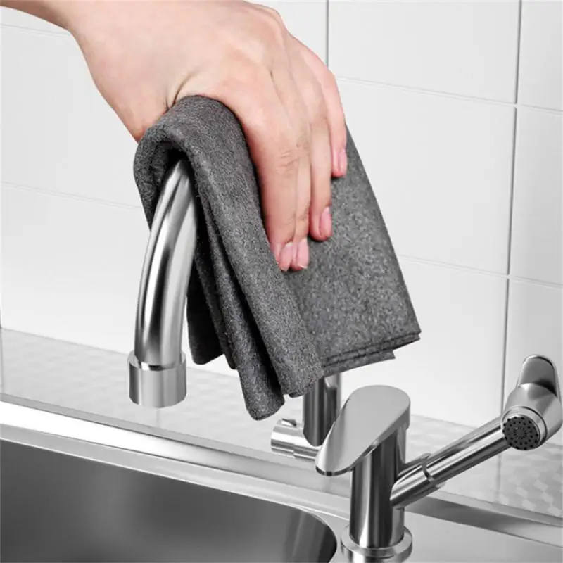 

2/4/5PCS Reusable Cleaning Tools Window Cleaning Cloth Thickened Glass Wiping Cloth No Watermark Kitchen Towel Dishcloth Hot Rag