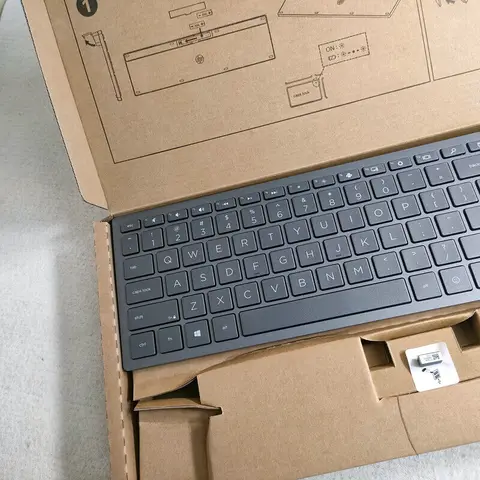 Американская раскладка Серая беспроводная комбинация клавиатуры и мыши для HP 915