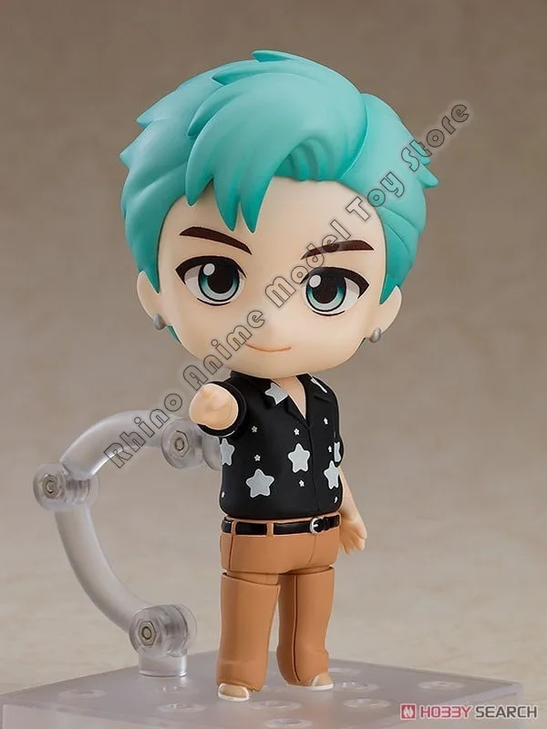 Фото В наличии Оригинальный GSC Nendoroib # 1801 TinyTAN RM Фигурка, 10 см Аниме Коллекционная игрушечная статуя из Японии, подарок и украшение №3