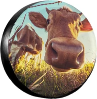 spare tire cover universal tires cover funny cow car tire cover wheel weatherproof and dust proof uv sun tire cover fit