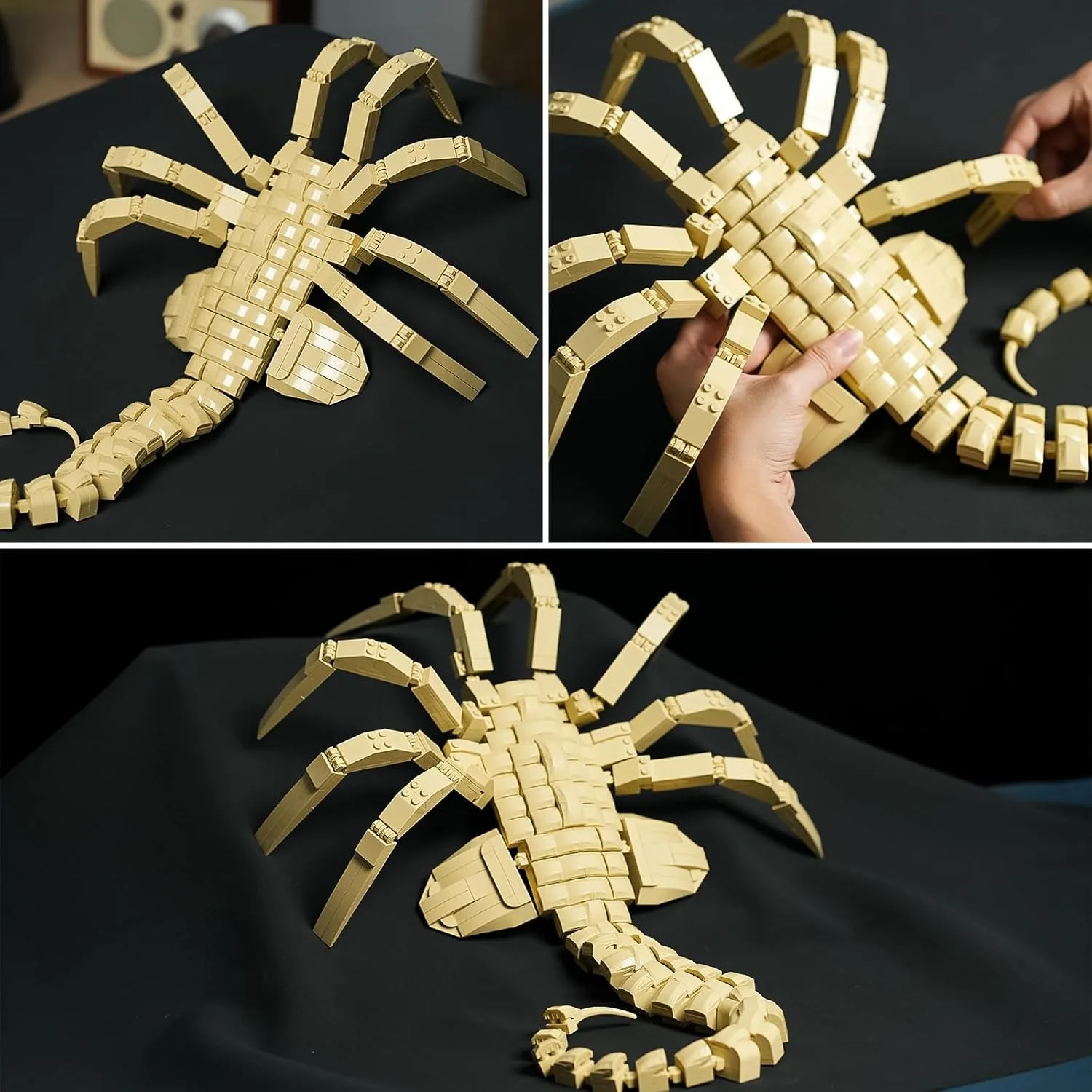 Xenomorph Facehugger Фигурка Строительные блоки Aliened Face HuggerRobot Крутые игрушки ужасов на