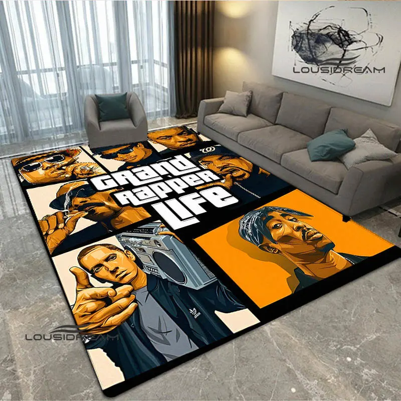 

Hip-hop printing large carpet living room bedroom carpet non-slip floor mat photography props carpet children's birthday gift