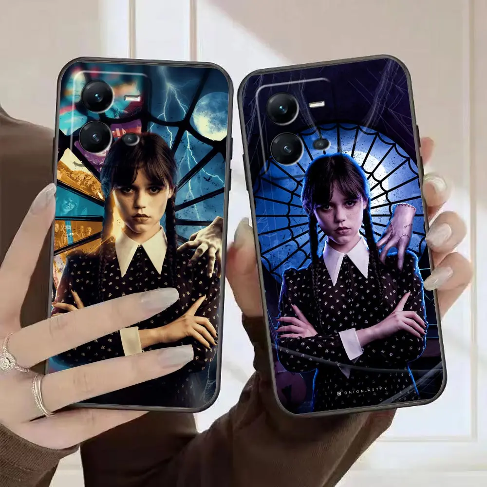 

Funda Case For VIVO X90 X80 X70 X60 X50 X27 X23 X21 Plus V25 V23 V23E V21 V21E V20 SE V19 Pro 5G Case TV Show Wednesday Addams
