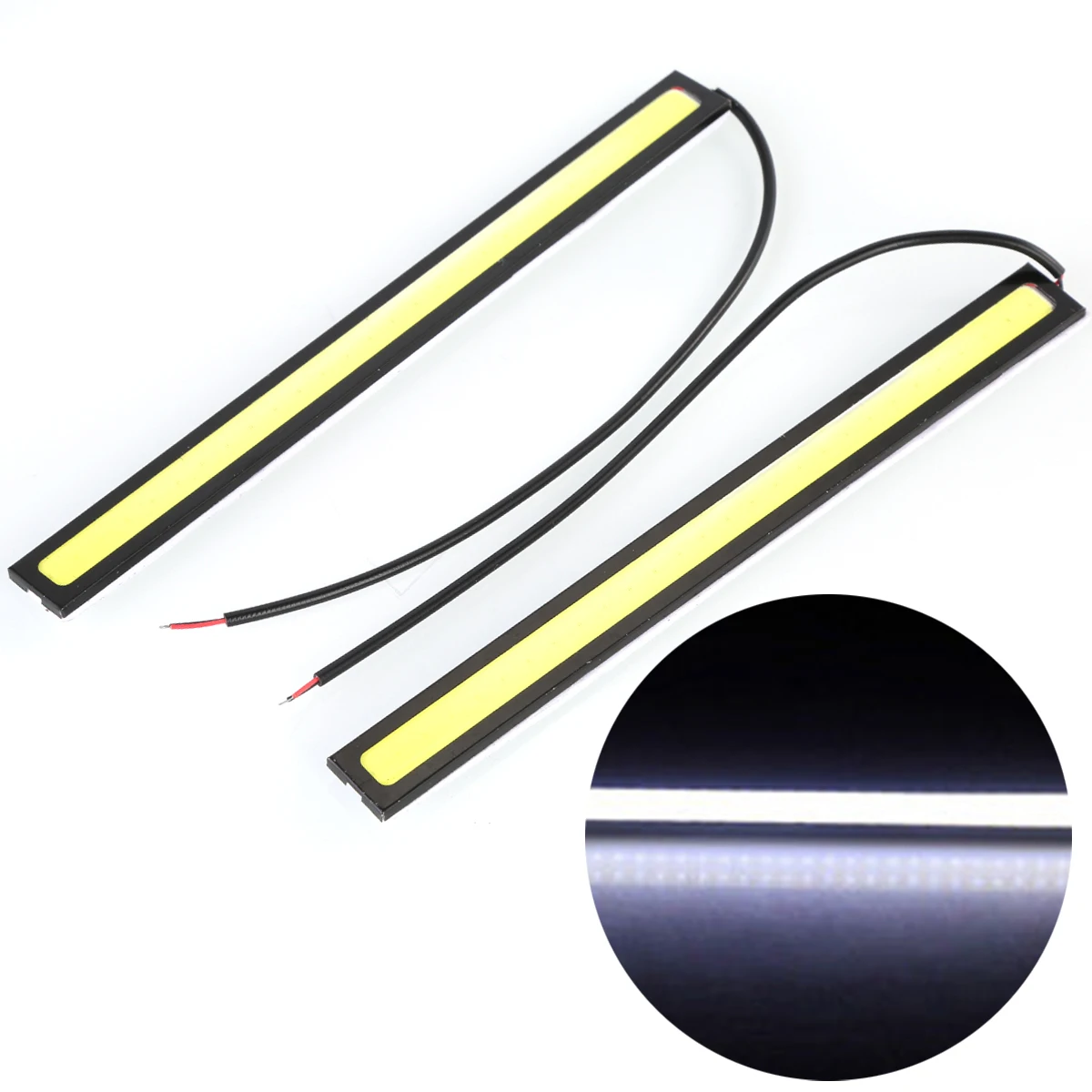 

2pcs 12V Waterproof Car DRL Fog LED Light Car COB Strip Light Daytime Running Drive Lamp 12V 12V 12V 12V 12V 12V 12V