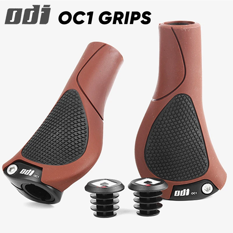 

2023 New ODI OC1 Ergonomic Grips Mountain Bike Grips Lockable MTB Grip Bike Rubber Bicycle Cuffs Mountain Bike Grip Cycling Part