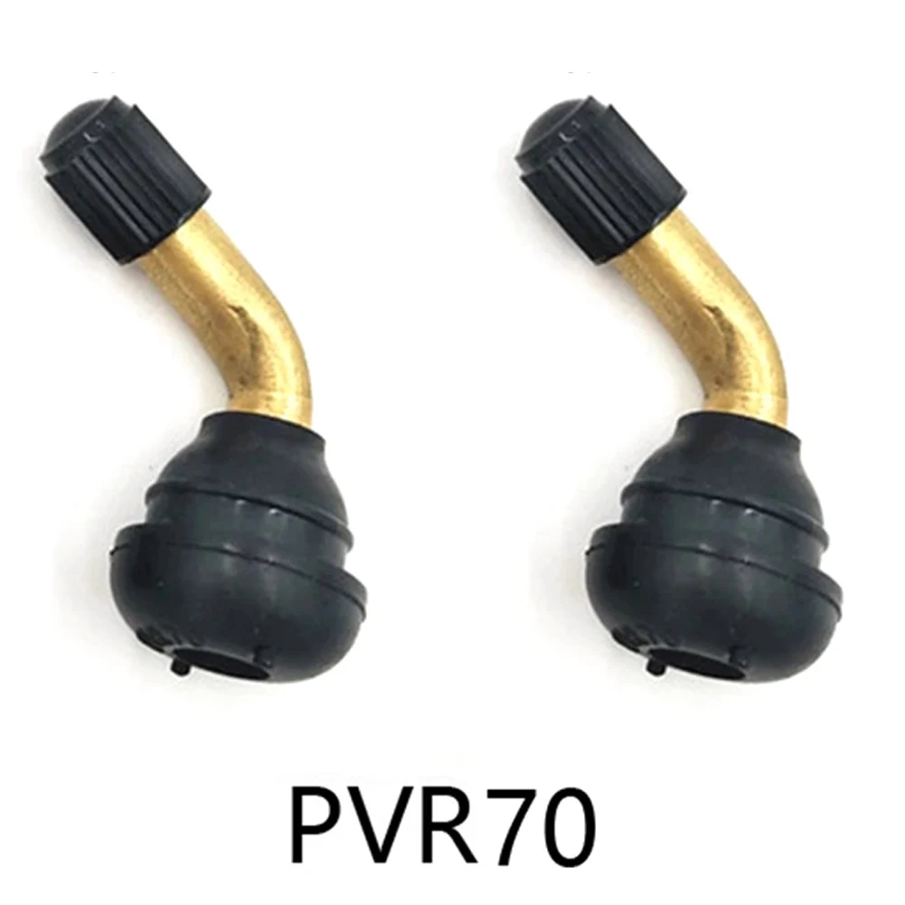 

2pcs Tubeless Tyre Valve Stems Electric Vehicle Vacuum Tire Valve For Electric Scooter Bike PVR70 60 50 45 Degree E-bike Part