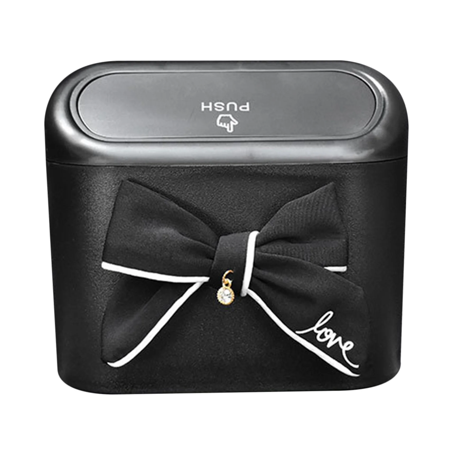 

Автомобильная мусорная корзина, бант, украшение, боковая дверь для мусора, коробка для хранения, пресс, мусорная корзина, аксессуары для салона автомобиля