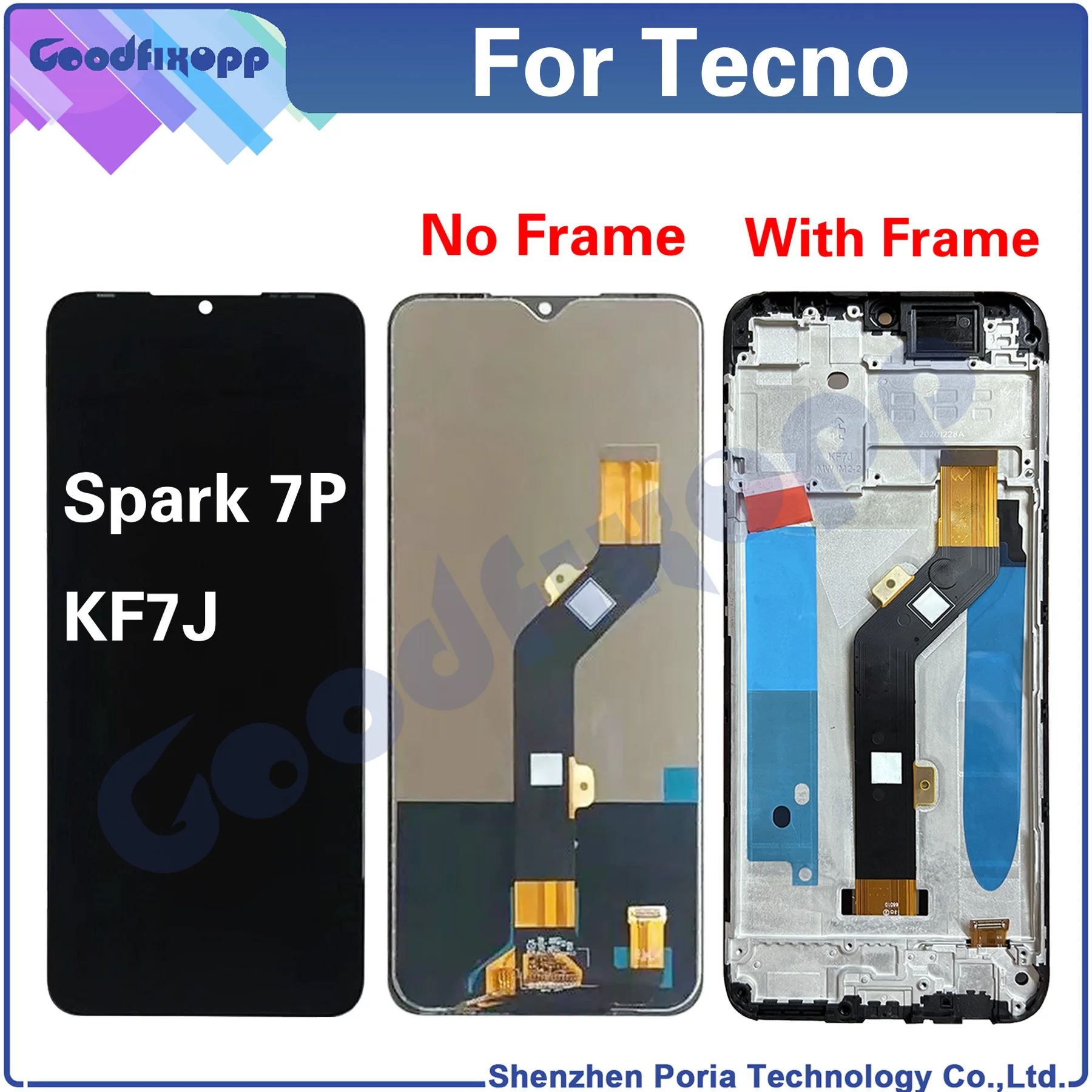 Запасные части для ЖК-дисплея смартфона Tecno Spark 7P KF7 KF7j