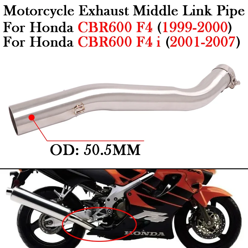 

Выхлопной глушитель для мотоцикла HONDA CBR600 CBR 600 F4 F4I 1999-2007, 51 мм
