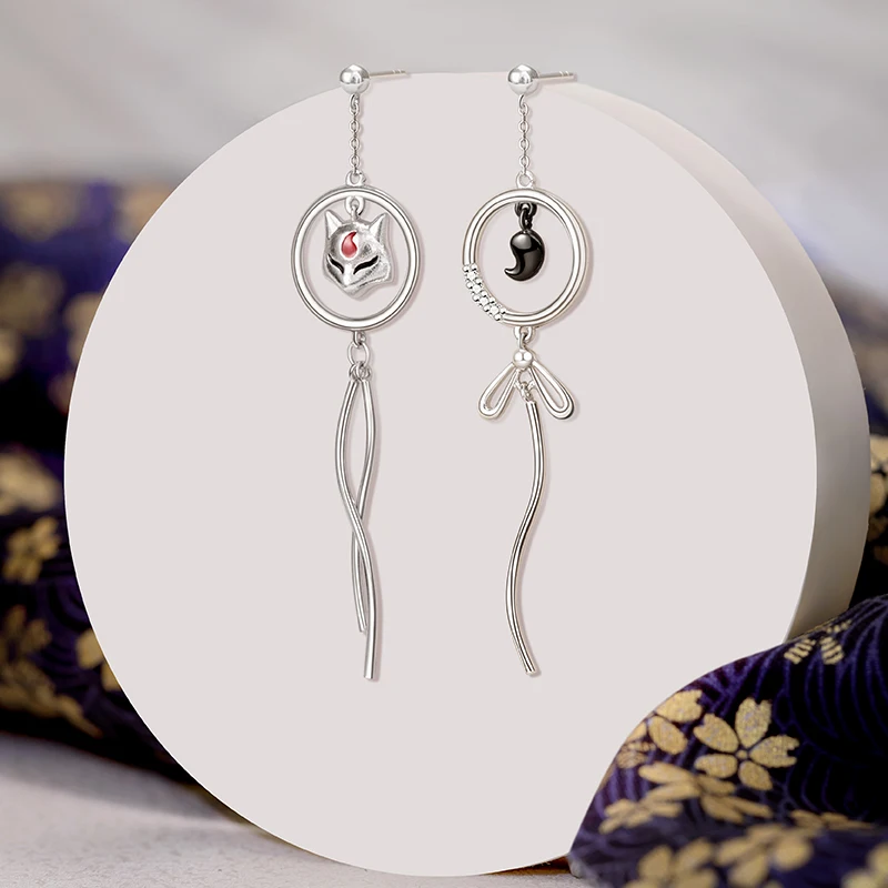 Thaya 2024 новые модные элегантные женские серьги с лисой S925 серебряные иглы цепочки