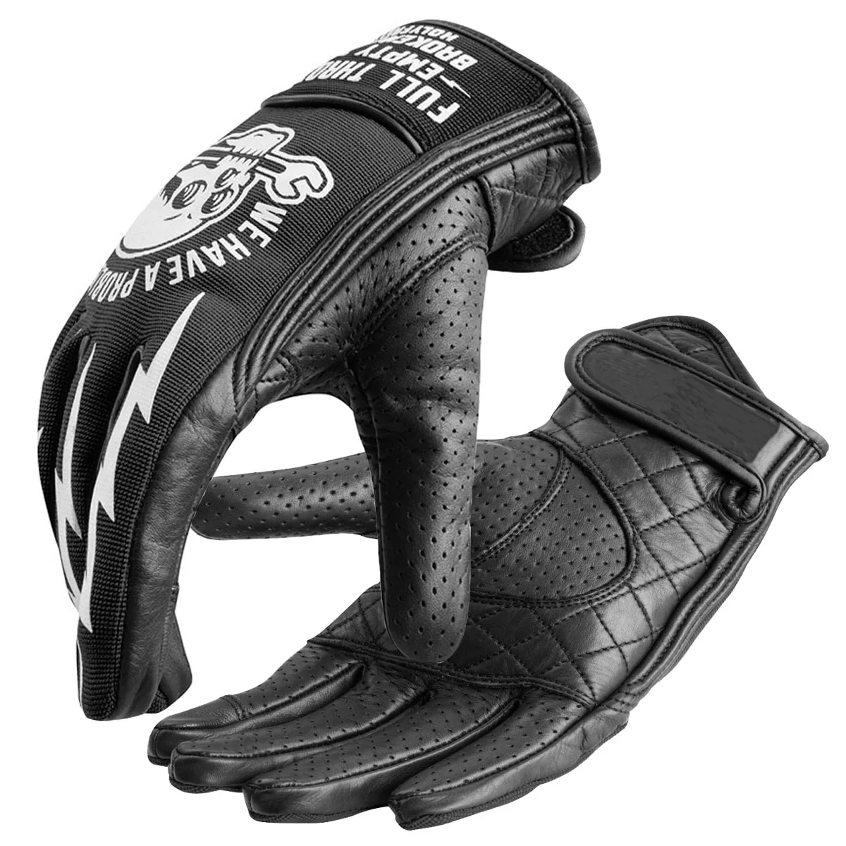 

Мотоперчатки Мужские FUNTIMES: Длинные, Кожаные, Утолщенные, Дышащие, С Жесткой Защитой Костяшек Пальцев, Для Верховой Езды