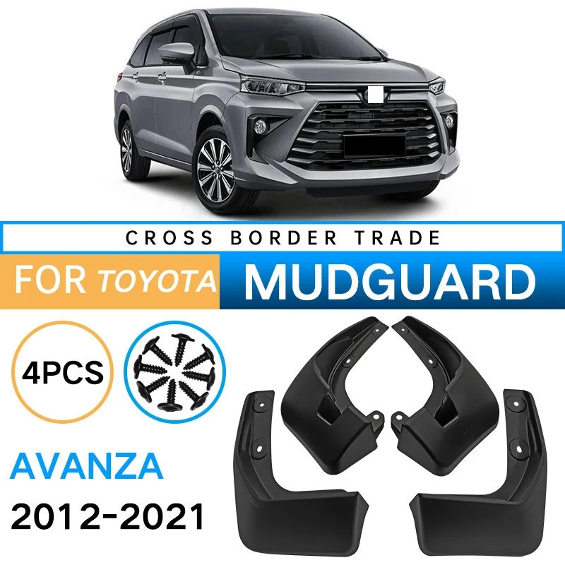 

4Pcs Car Mud Flaps for 2012-2021 Toyota Avanza Mudguards Fender Mud Guard Flap Splash Flaps Accessories