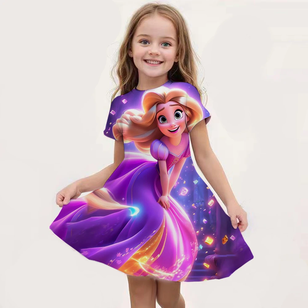 Новая детская ночная рубашка платье с рисунком Эльзы одежда для сна принтом