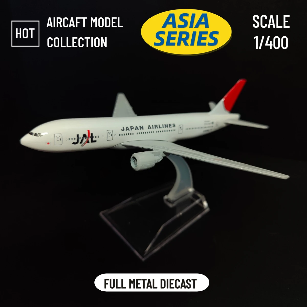 

Scale 1:400 Metal Aircraft Replica 15cm JAL Japan Asia Airline Model Airplane Miniature Xmas Kids Room Decor Gift Toys for Boys